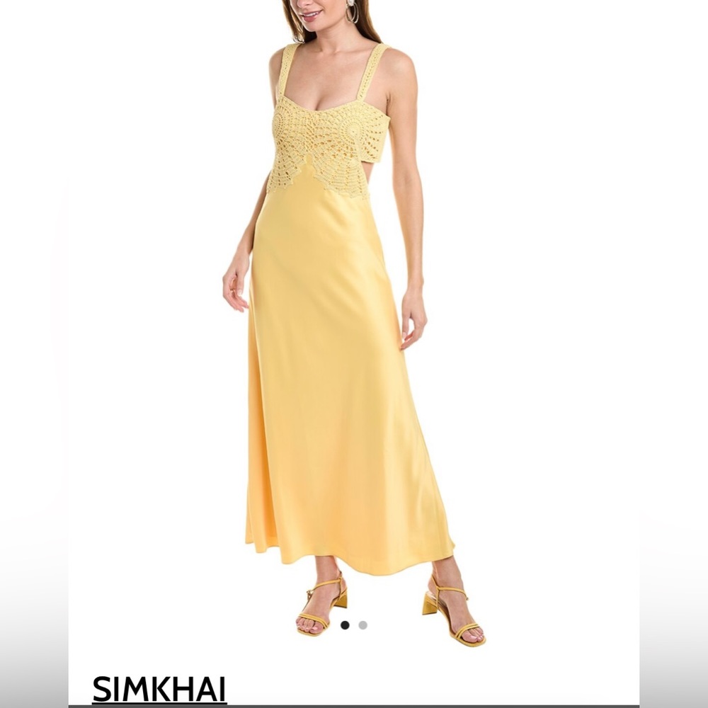 Simkhai Roberta Crochet Midi Dress